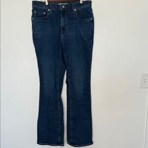 Levi's 725 High Rise Bootcut Jeans Lapis Dark Horse Dark Wash Size 32